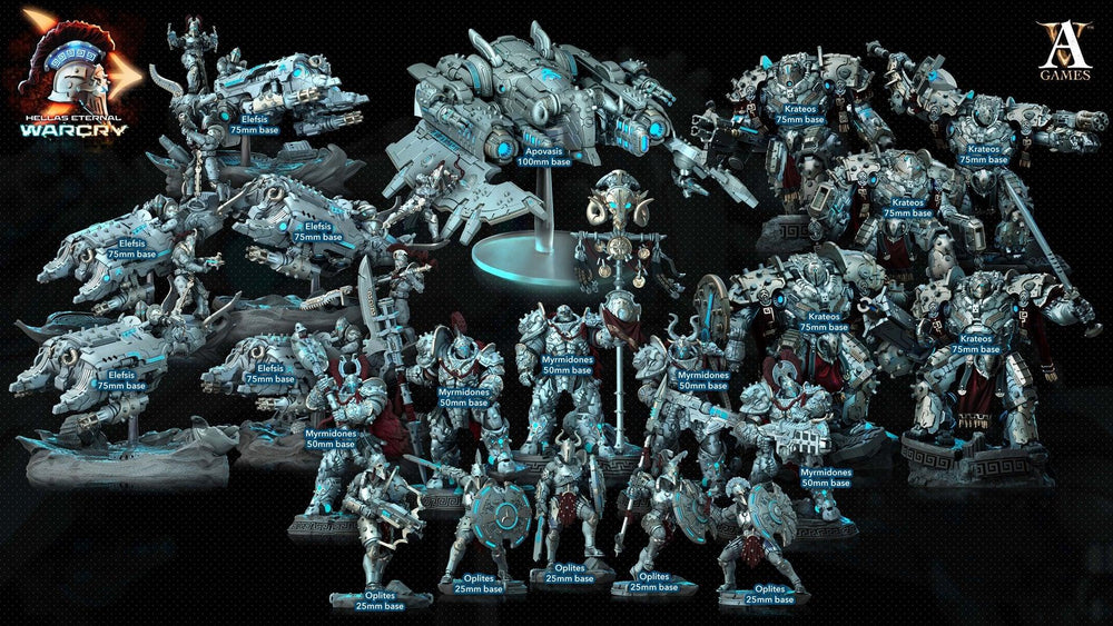 3D Printed Archvillain Games Hellas Eternal - Warcry Apovasis 28 32mm D&D (Online Only)