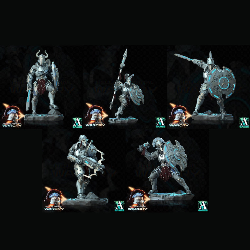 3D Printed Archvillain Games Hellas Eternal - Warcry Oplites 28 32mm D&D (Online Only)
