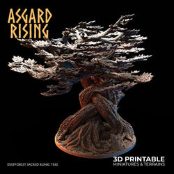 3D Printed Asgard Rising Deepforest Ritual Circles & Sacred Runic Tree - 28 32mm Wargaming DnD (Online Only)