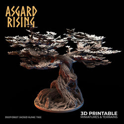 3D Printed Asgard Rising Deepforest Ritual Circles & Sacred Runic Tree - 28 32mm Wargaming DnD (Online Only)