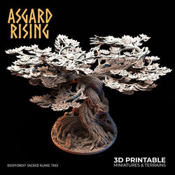 3D Printed Asgard Rising Deepforest Ritual Circles & Sacred Runic Tree - 28 32mm Wargaming DnD (Online Only)