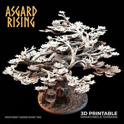 3D Printed Asgard Rising Deepforest Ritual Circles & Sacred Runic Tree - 28 32mm Wargaming DnD (Online Only)