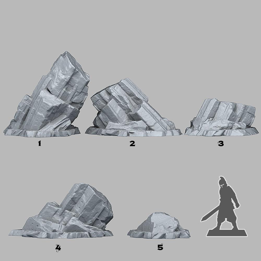 3D Printed Fantastic Plants and Rocks Martian Monolith 28mm - 32mm D&D Wargaming (Online Only)