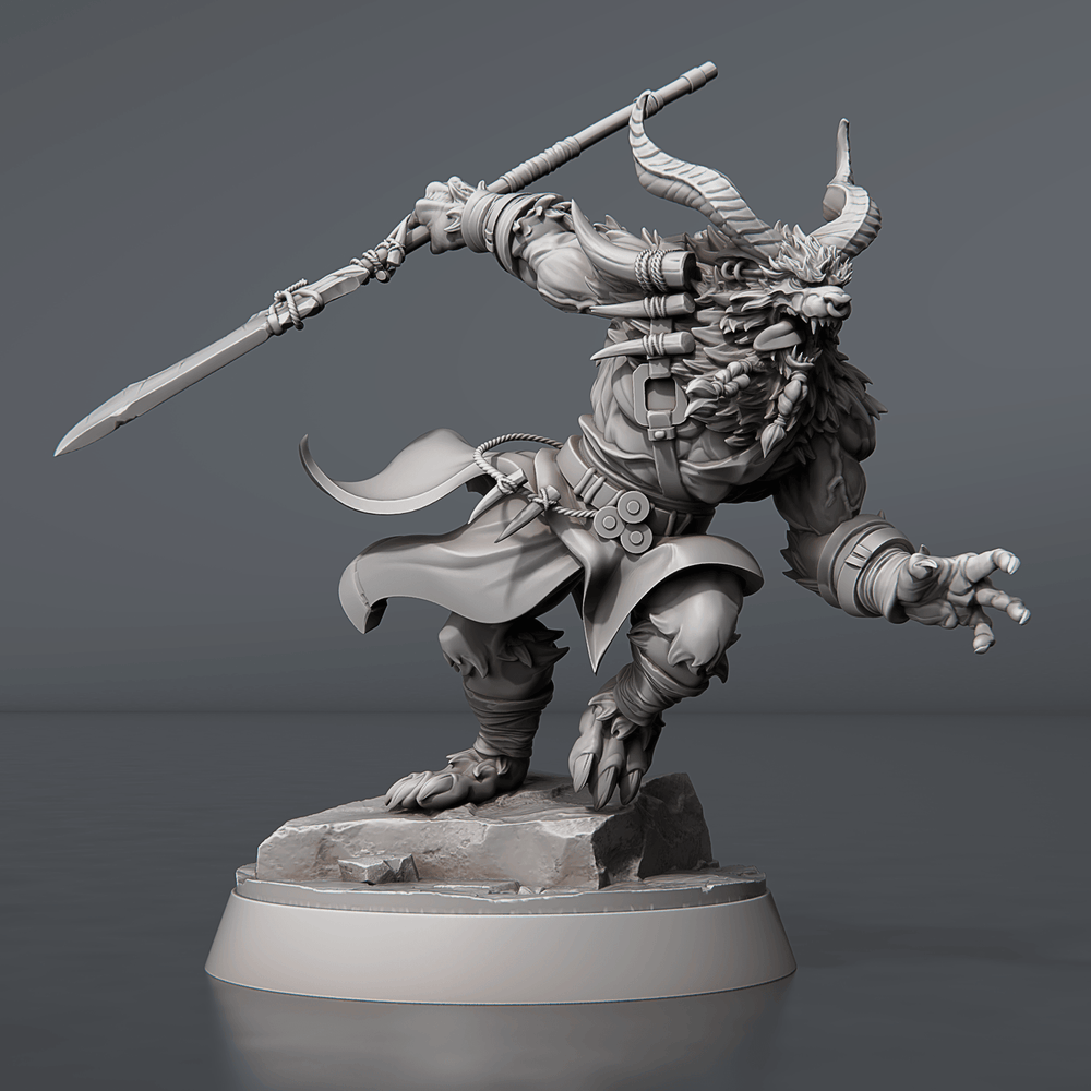 3D Printed STL Miniatures Borock 28 - 32mm War Gaming D&D (Online Only)
