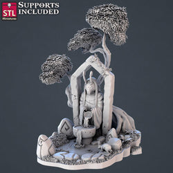 3D Printed STL Miniatures Forest Protectors Set 28 - 32mm War Gaming D&D (Online Only)