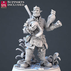 3D Printed STL Miniatures Forest Protectors Set 28 - 32mm War Gaming D&D (Online Only)