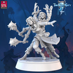 3D Printed STL Miniatures Mages The Frost City 2 28 - 32mm War Gaming D&D (Online Only)
