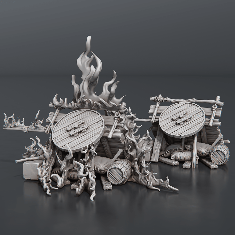 3D Printed STL Miniatures Riot Set 28 - 32mm War Gaming D&D (Online Only)