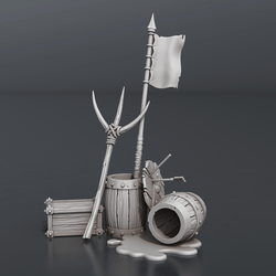 3D Printed STL Miniatures Riot Set 28 - 32mm War Gaming D&D (Online Only)