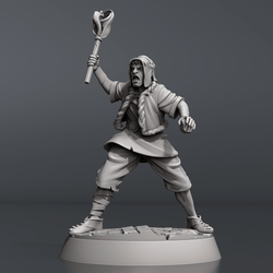 3D Printed STL Miniatures Riot Set 28 - 32mm War Gaming D&D (Online Only)