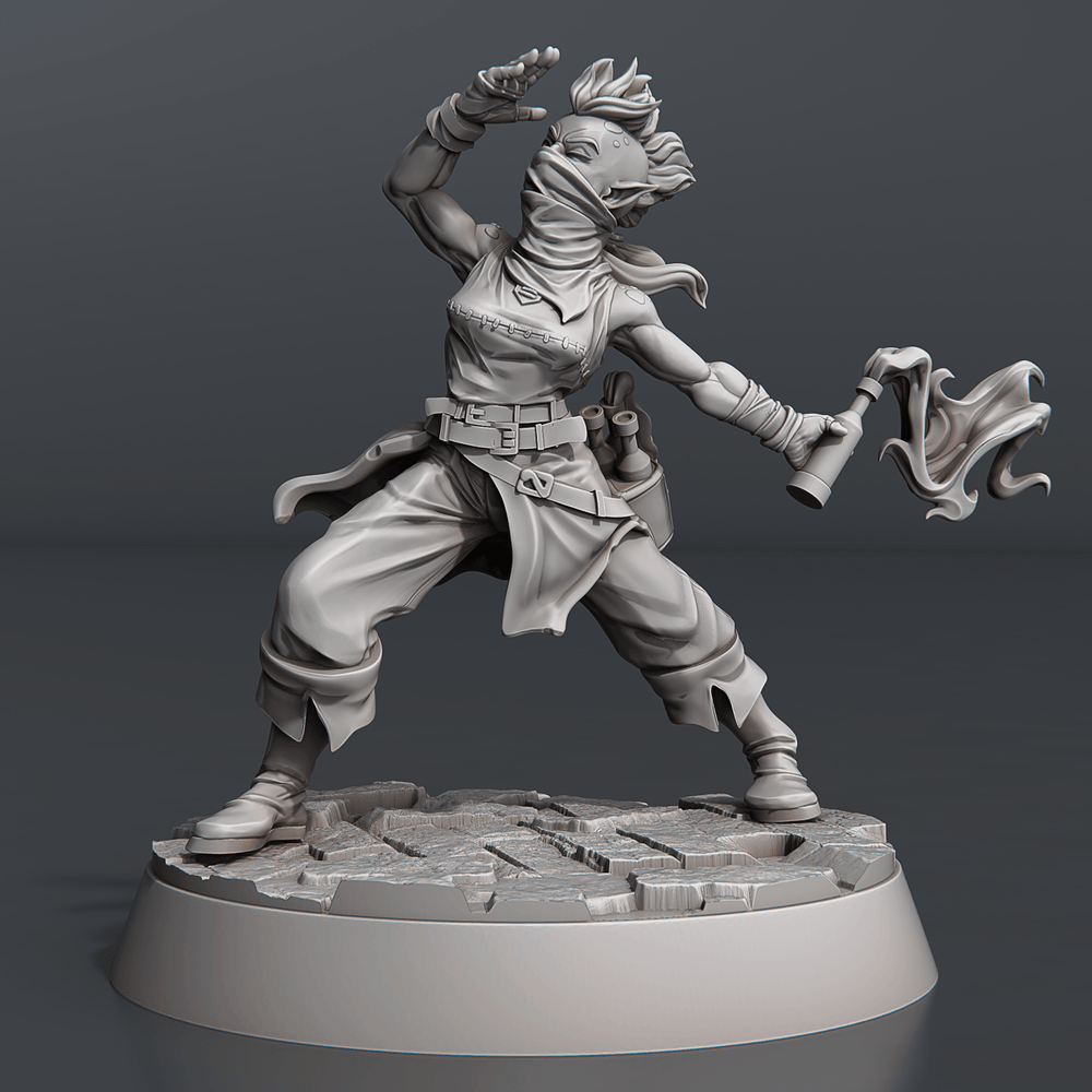 3D Printed STL Miniatures Riot Set 28 - 32mm War Gaming D&D (Online Only)