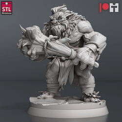 3D Printed STL Miniatures Snow Trolls Set 28 - 32mm War Gaming D&D (Online Only)