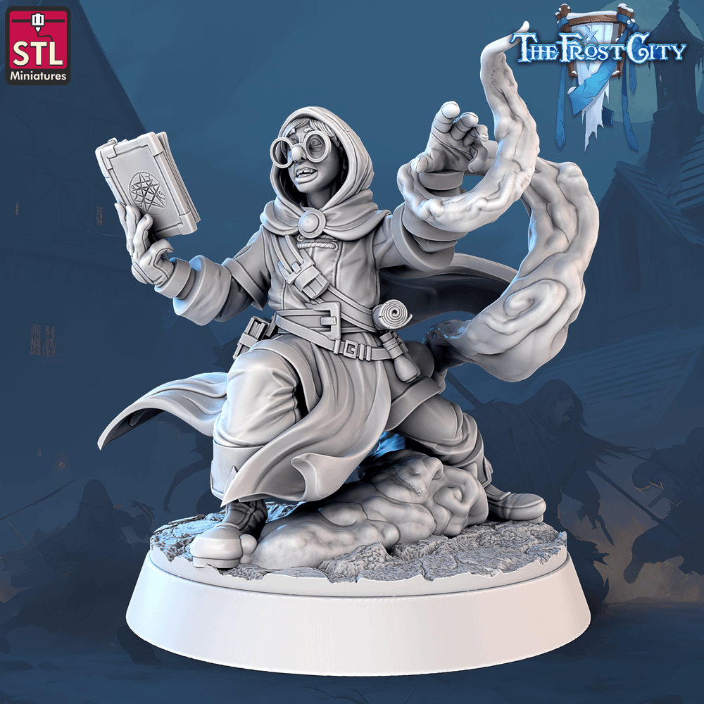 3D Printed STL Miniatures The Frost City Apprentices 28mm - 32mm War Gaming D&D (Online Only)