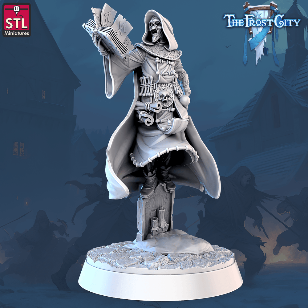 3D Printed STL Miniatures The Frost City Mages 28 - 32mm War Gaming D&D (Online Only)