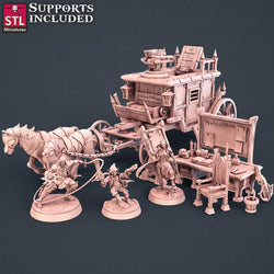 3D Printed STL Miniatures Vampire Hunters Set 28 - 32mm War Gaming D&D (Online Only)