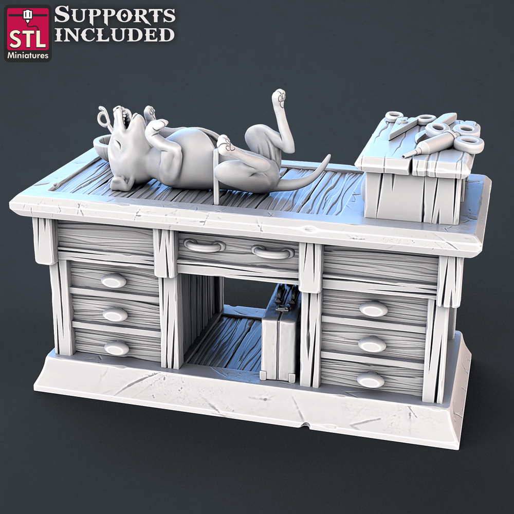 3D Printed STL Miniatures Veterinarian Set | 28 - 32mm War Gaming D&D (Online Only)