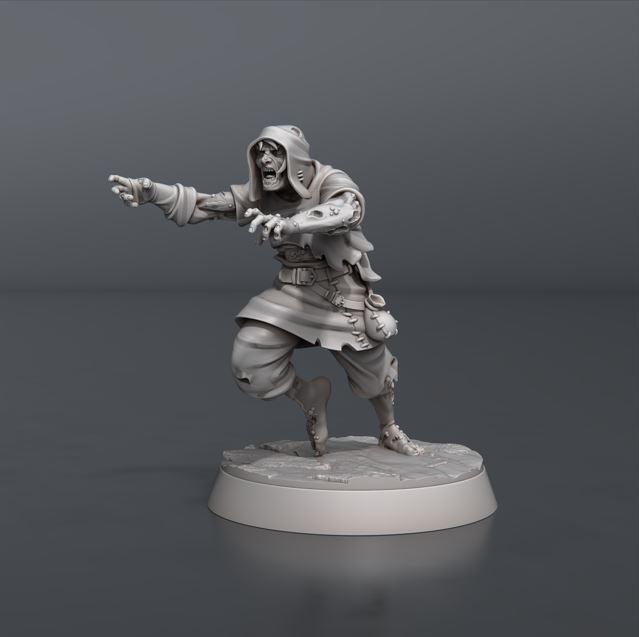 3D Printed STL Miniatures Zombie Set 28 - 32mm War Gaming D&D (Online Only)