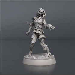 3D Printed STL Miniatures Zombie Set 28 - 32mm War Gaming D&D (Online Only)