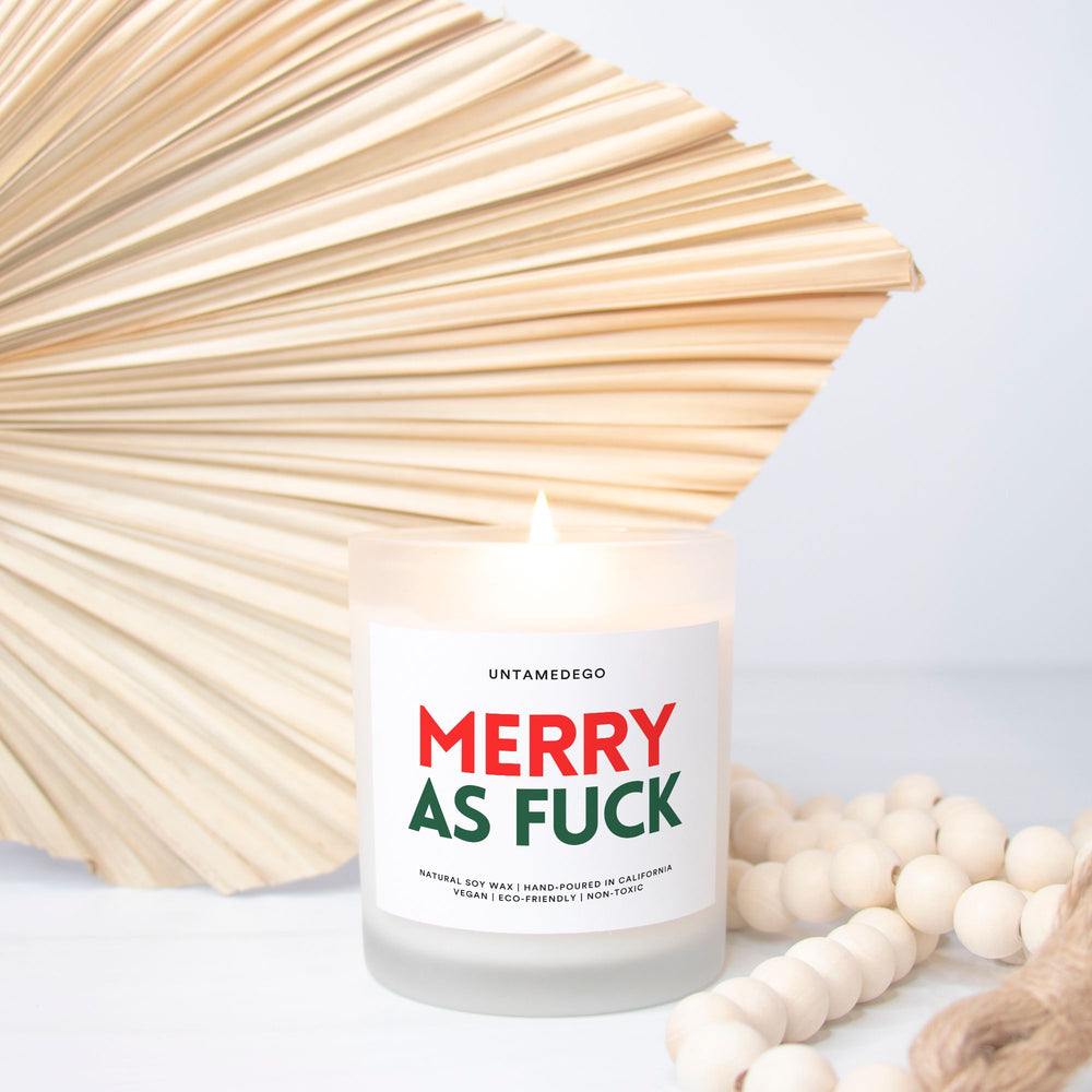 Merry As Fuck Christmas Candle (ONLINE ORDER ONLY)