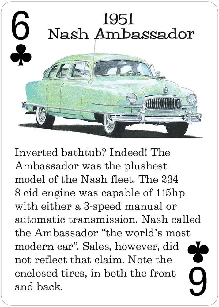 Classic American Rides Playing Cards (ONLINE ORDER ONLY)