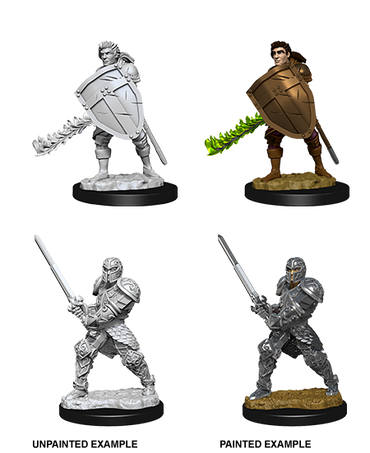 D&D: Nolzur's Marvelous Miniatures - Human Male Fighter (ONLINE ORDER ONLY)
