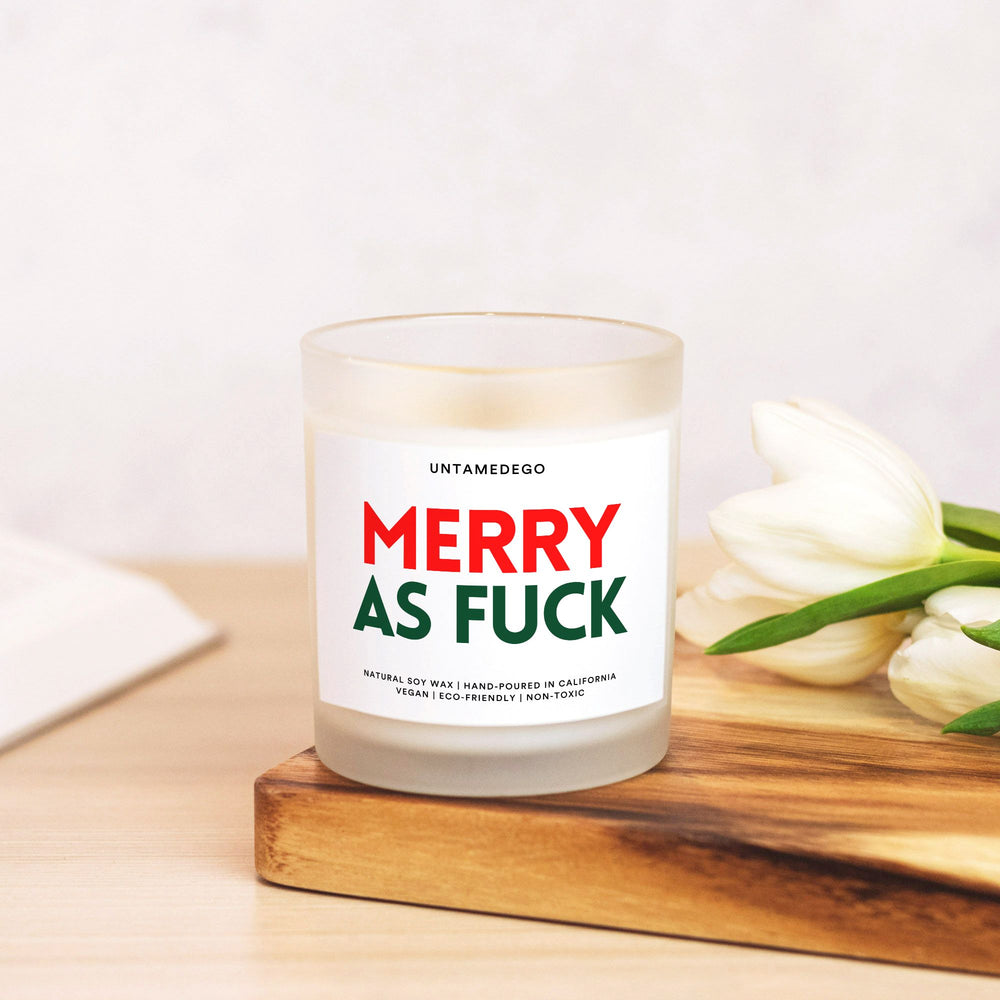 Merry As Fuck Christmas Candle (ONLINE ORDER ONLY)