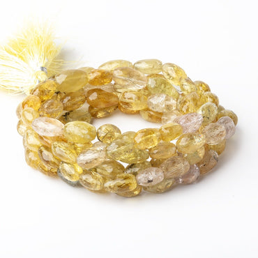 9x8-14x9mm Multi Beryl faceted nugget beads 15 inch 32 pieces (ONLINE ORDER ONLY)