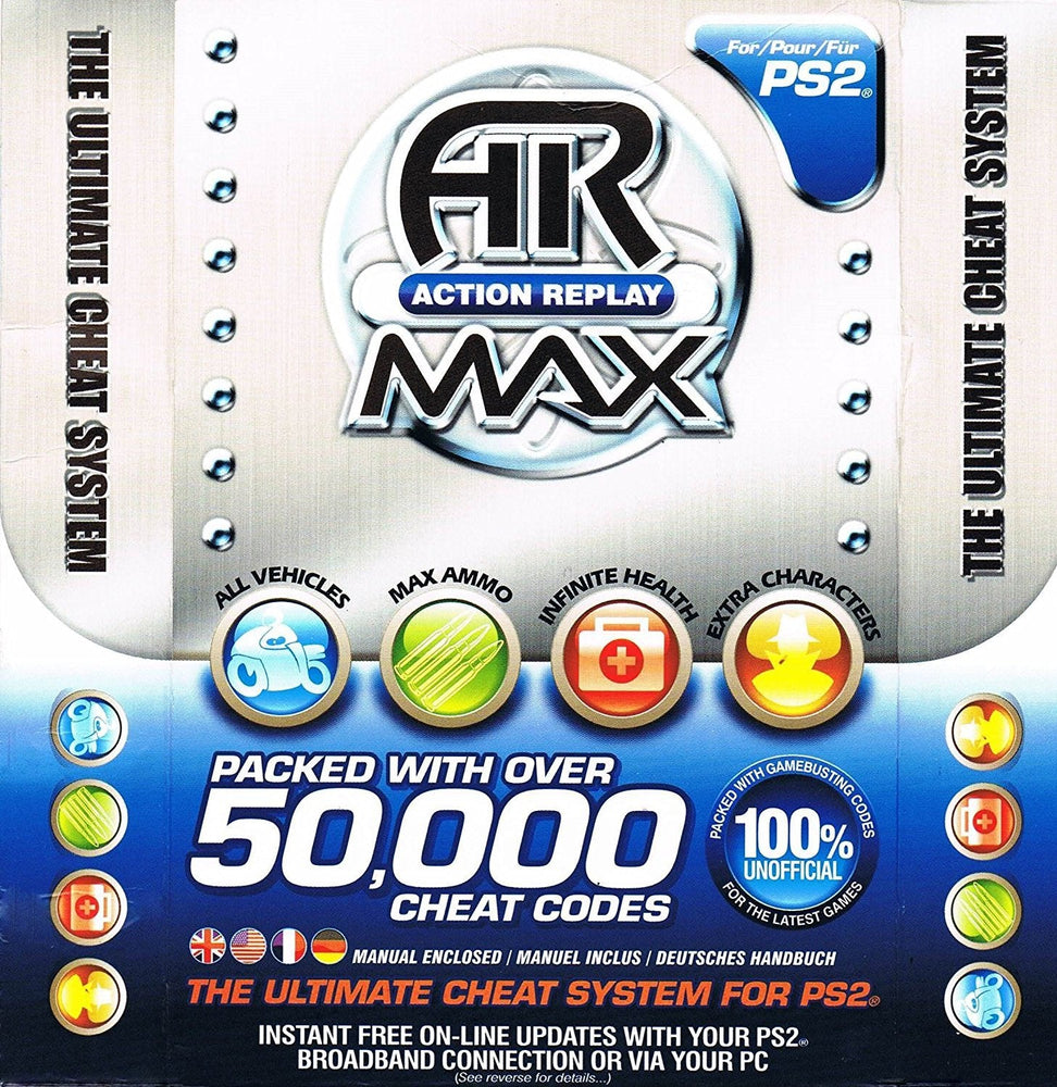 Action Replay Max w/ CD (Playstation 2) (Online Only)