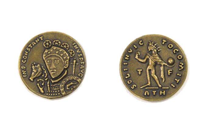 Roman Themed Gaming Coins - Medium 25mm (12-Pack) (ONLINE ORDER ONLY)