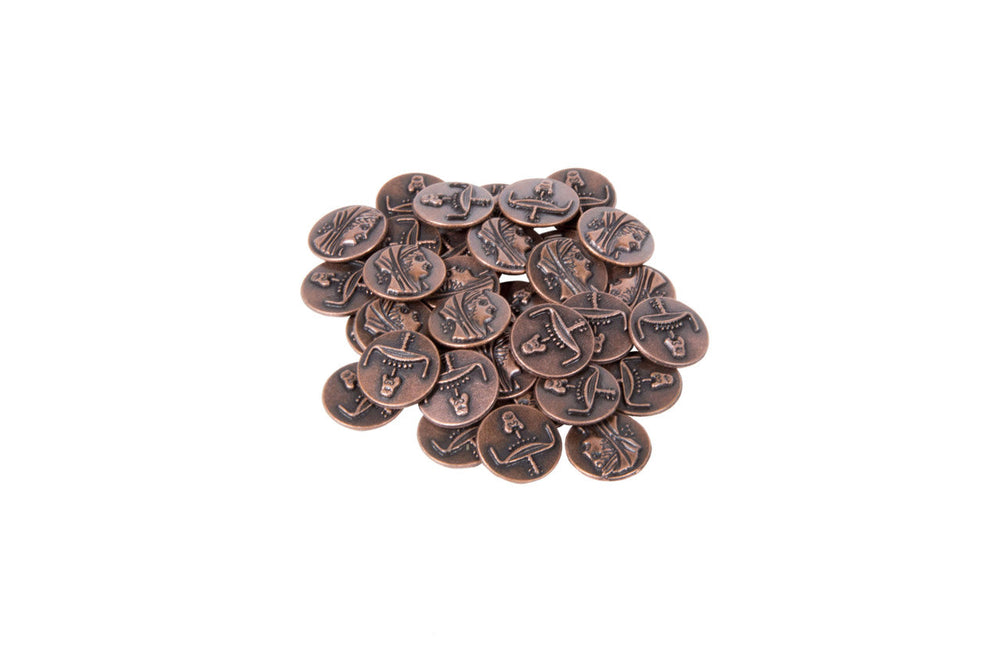 Egyptian Themed Gaming Coins - Tiny 15mm (18-Pack) (ONLINE ORDER ONLY)
