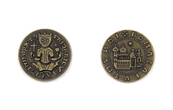 Middle Ages Themed Gaming Coins - Medium 25mm (12-Pack) (ONLINE ORDER ONLY)