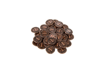 Pirate Doubloons Themed Gaming Coins - Tiny 15mm (18-Pack) (ONLINE ORDER ONLY)