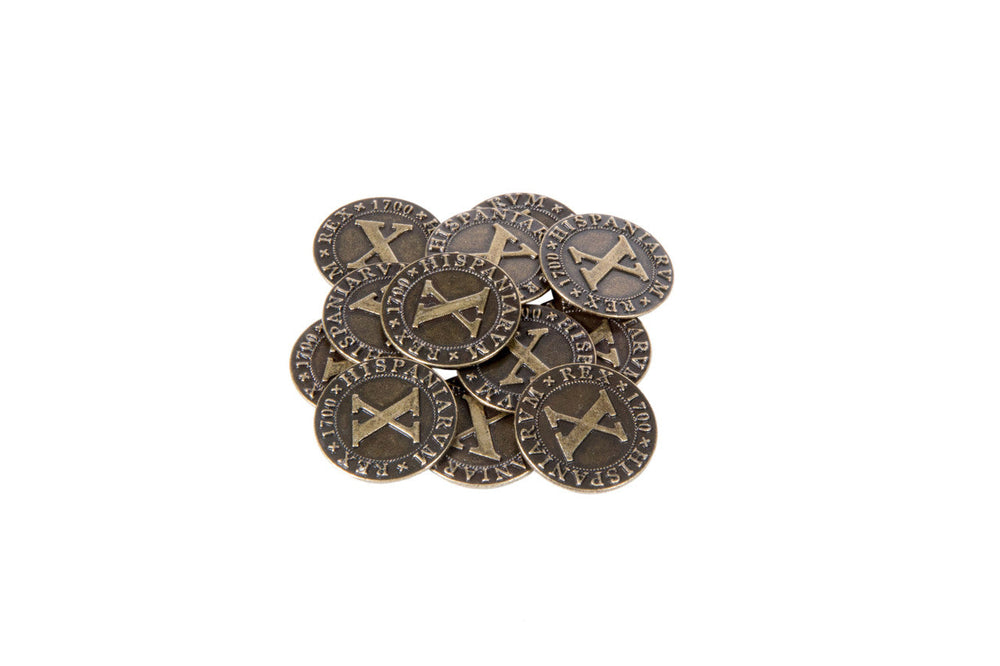Pirate Doubloons Themed Gaming Coins - Medium 25mm (12-Pack) (ONLINE ORDER ONLY)