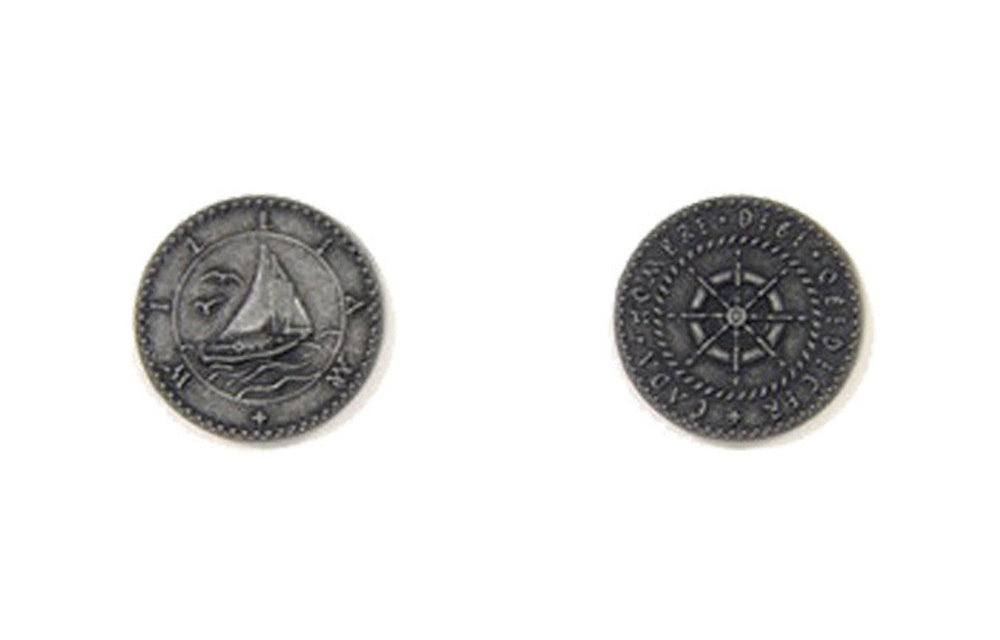 Pirate Ships Themed Gaming Coins - Small 20mm (15-Pack) (ONLINE ORDER ONLY)
