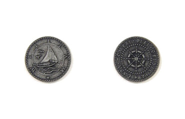 Pirate Ships Themed Gaming Coins - Small 20mm (15-Pack) (ONLINE ORDER ONLY)