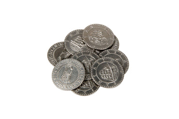 Pirate Ships Themed Gaming Coins - Large 30mm (9-Pack) (ONLINE ORDER ONLY)