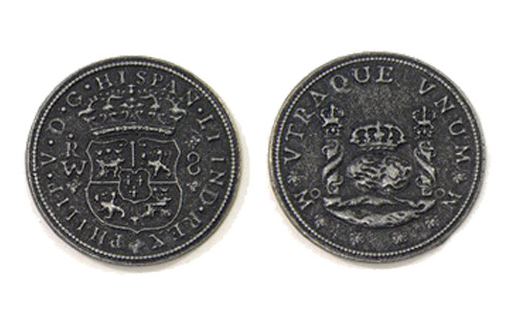 Pieces of Eight Themed Gaming Coins - Large 35mm (9-Pack) (ONLINE ORDER ONLY)