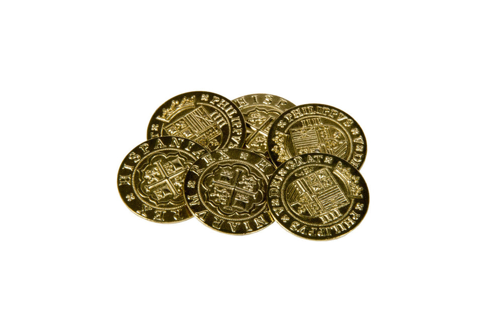 Pieces of Eight Themed Gaming Coins - Jumbo 35mm (6-Pack) (ONLINE ORDER ONLY)
