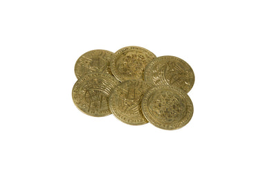 Early English Kings Themed Gaming Coins - Jumbo 35mm (6-Pack) (ONLINE ORDER ONLY)