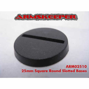 ARM02510 Round Slotted 25mm Miniature Bases Mega Pack of 80 (ONLINE ORDER ONLY)