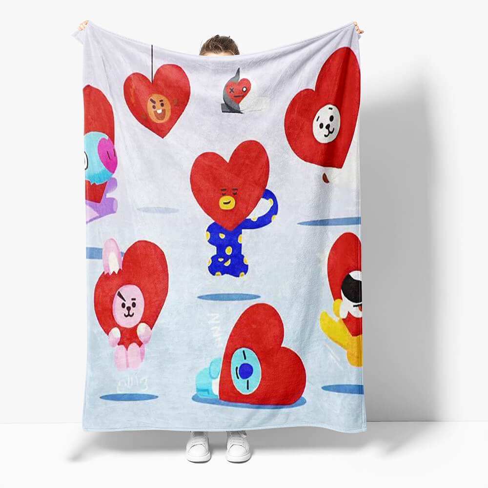 BT21 Flannel Fleece Throw Cosplay Blanket (Online Order Only)