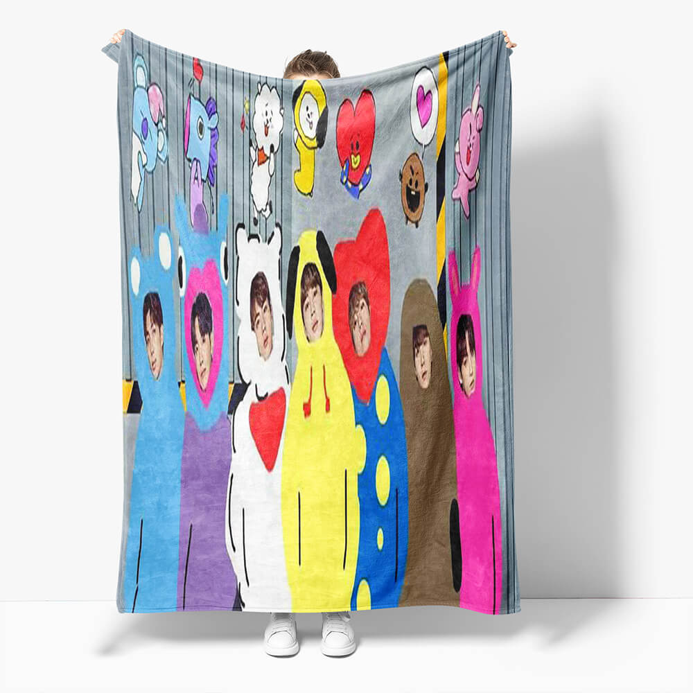 BT21 Flannel Fleece Throw Cosplay Blanket (Online Order Only)