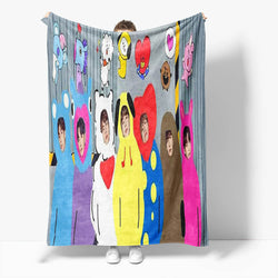 BT21 Flannel Fleece Throw Cosplay Blanket (Online Order Only)