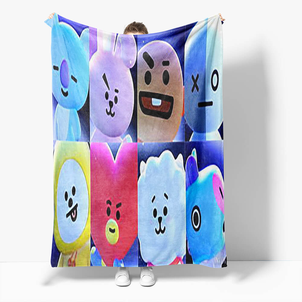 BT21 Flannel Fleece Throw Cosplay Blanket (Online Order Only)