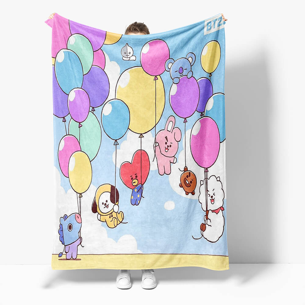 BT21 Flannel Fleece Throw Cosplay Blanket (Online Order Only)