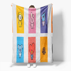BT21 Flannel Fleece Throw Cosplay Blanket (Online Order Only)
