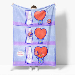 BT21 Flannel Fleece Throw Cosplay Blanket (Online Order Only)