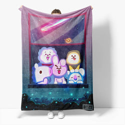 BT21 Flannel Fleece Throw Cosplay Blanket (Online Order Only)