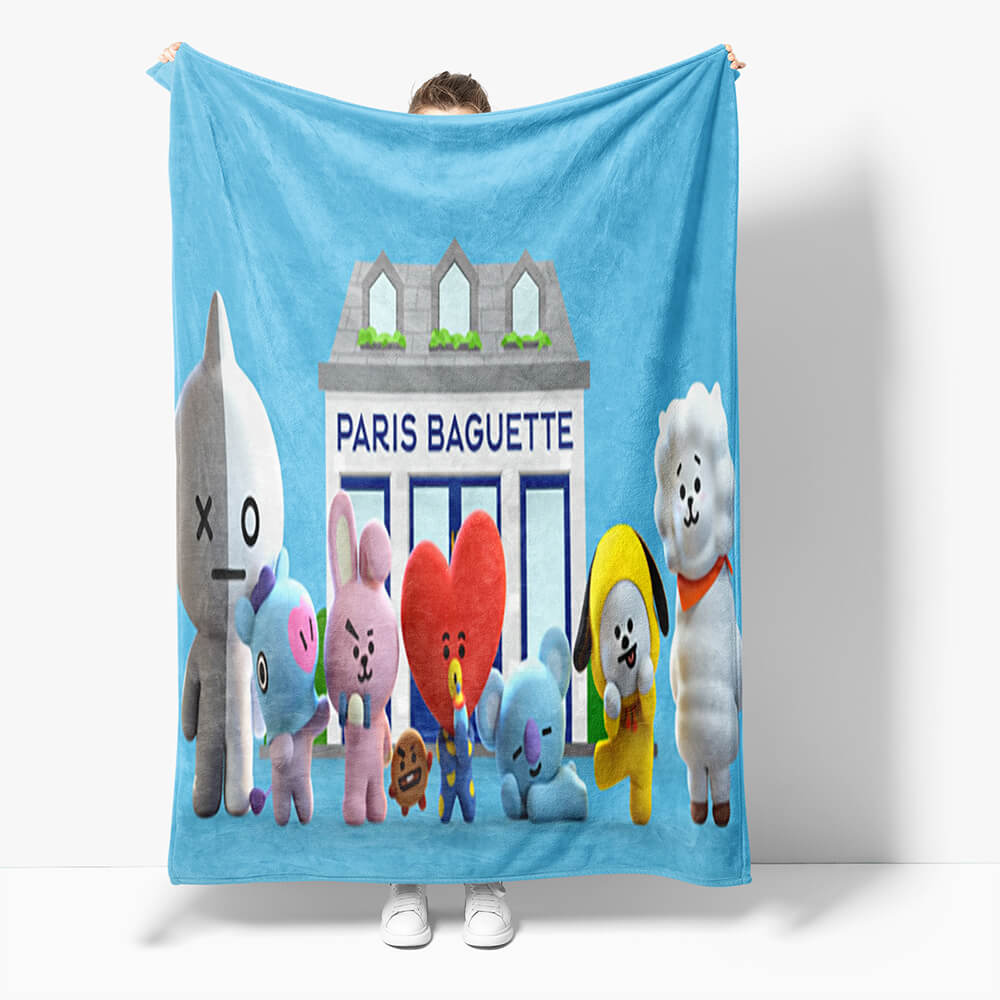 BT21 Flannel Fleece Throw Cosplay Blanket (Online Order Only)