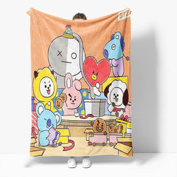BT21 Flannel Fleece Throw Cosplay Blanket (Online Order Only)